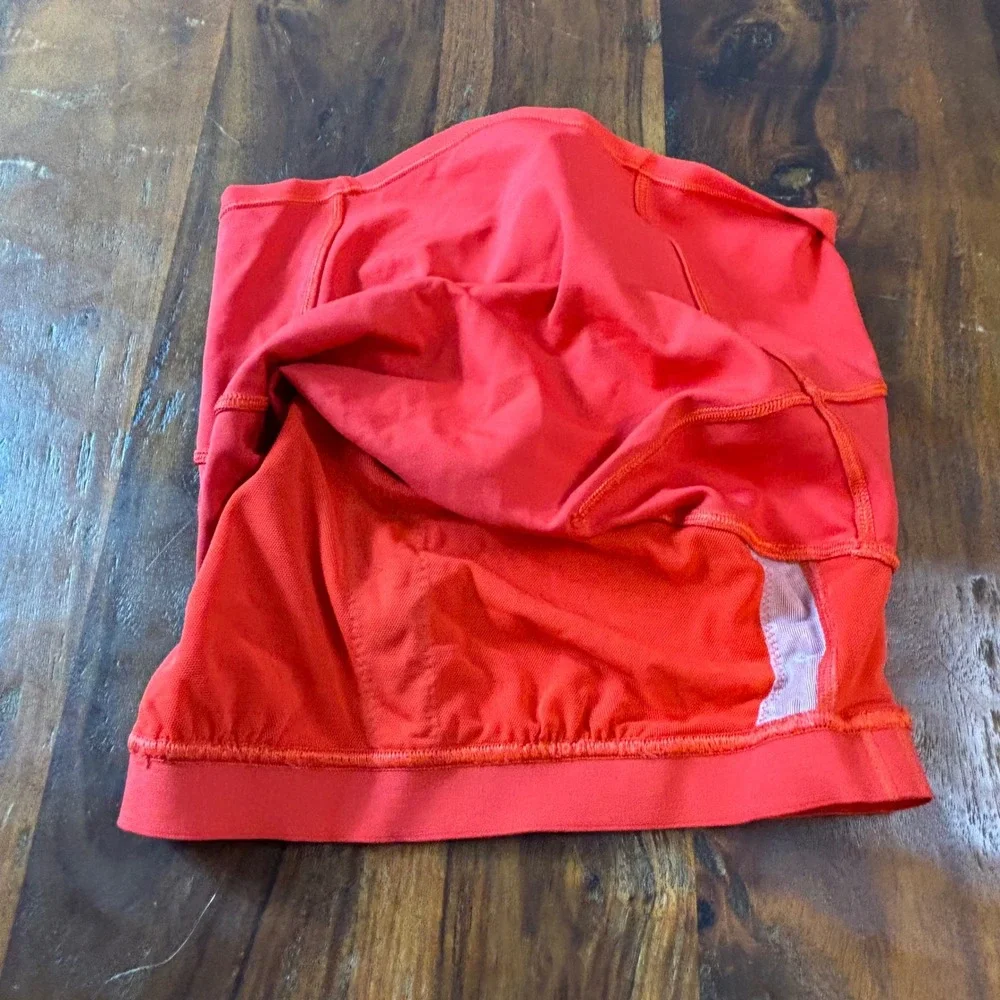Lululemon Asymmetric Yoga‎ Tank Top Red Nulu One Shoulder Size 2 LW1EI5S